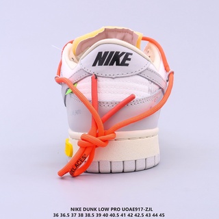 Nike SB Dunk Low LTHR / OW OW tendencia conjunta retro zapatos deportivos casuales de corte bajo (6)