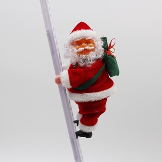 Escalada creativa Santa Claus escalada en escalera para decoración de árbol de navidad (7)
