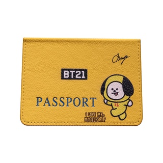 BTS BT21 Leather Passport Holder Passport Case (4)