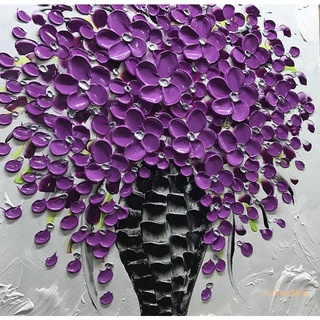 vulnerable púrpura flores 5d forma redonda diamante pintura bordado costura de diamantes de imitación de cristal de punto de cruz