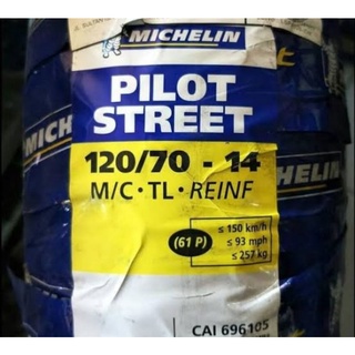 Michelin Pilot Street 120/70-14 PCX tubles rueda blkg