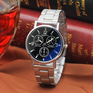 bendor reloj de cristal brillante azul acero fideos a la moda