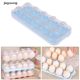jaguung 10 huevos titular de almacenamiento de alimentos de plástico caja de huevos refrigerador huevo caso contenedor mx