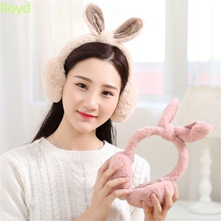 LLOYD1 calentadores ajustables regalos cubierta orejas niñas orejeras gris rosa conejo piel de invierno moda caliente mujeres/Multicolor