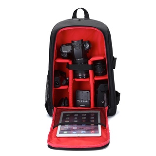 Bolsa de cámara para exteriores SLR digital bolsa de cámara impermeable y resistente al desgaste mochila Compatible con Canon Nikon Sony