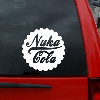 fallout - nuka-cola gorra - 5" x 5" vinilo adhesivo de ventana para coches, camiones, ventanas, paredes, portátiles, y más.