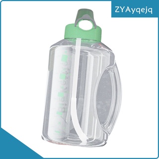 botella de agua de 2,7 l, libre de bpa, botella de agua de gimnasio grande con boca ancha, a prueba de fugas, reutilizable para entrenamiento de gimnasio