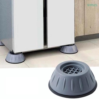 WMES1 4 piezas Base del refrigerador Reducción de ruido Alfombra de goma Almohadillas para pies de lavadora Universal Anti-caminar Antideslizante Anti-vibración Apoyo Reparado Almohadillas para secadora/Multicolor (1)