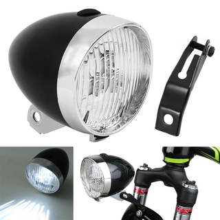 Retro bicicleta bicicleta 3 LED ciclismo luz delantera faro Vintage linterna lámpara hengmaTimeVo