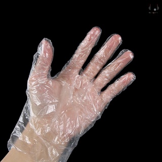 30 guantes desechables transparentes pe cocina limpieza teñido de cabello clínica fábrica taller laboratorio (1)