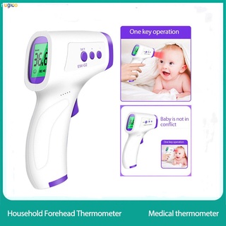 Non-contact IR Infrared Thermometer Forehead Temperature Measurement LCD Digital Display ℃/℉ Accuracy ±0.2℃ for Adult and Baby Medição rápida de temperatura Economia de energia Fácil de operar nugioo