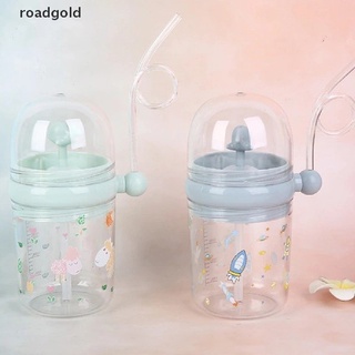 Roadgold 260ML Niños Divertido Ballena Agua Spray Copa De Dibujos Animados Botellas De Alimentación RGB