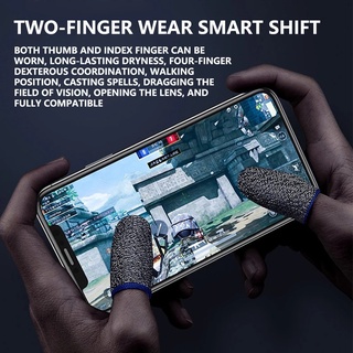 1 par de guantes anti-sudor Gamers a prueba de sudor Mobile Finger Sleeve gamer