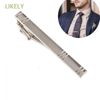 probable simple corbata clips hombres cierre lazo pins bar moda metal aleación plata