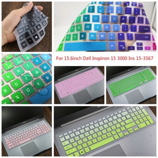 For 15.6inch Dell Inspiron 15 3000 Ins 15-3567 Soft Ultra-thin Silicone Laptop Keyboard protetora protetora protetora