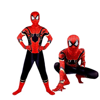 Halloween Costume Children's role playing jumpsuit boys Halloween cosplay tights steel spider show clothes