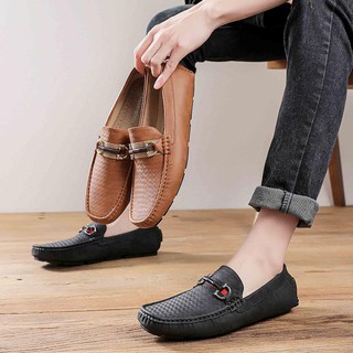 Pantofel zapatos de los hombres de deslizamiento en los zapatos formales Mocasin zapatos de trabajo de moda mocasín Premium zapatos de cuero de importación