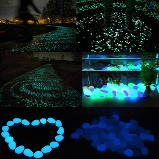 30 pzas/bolsa pebbles piedras luminosas de pecera para el aire libre decoración de jardín que brilla en la oscuridad (7)
