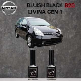 Pintura azulado negro B20 Nissan Livina primera generación negro perla azul boinas removedor de boinas
