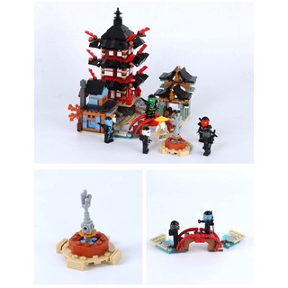 ninja templo modelo bloques de construcción lego ninjago compatible montar ladrillos niños juguetes educativos regalos creativos ninjago (7)