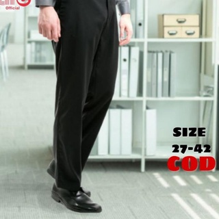 Pantalones de trabajo FORMAL hombres oficina tamaño 27-42 Material de tela tamaño JUMBO gran tamaño REGULAR - L