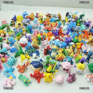 Familias. 24 pzs figuras de Pokemon Mini de 2 a 3 cm de Pokemon Mini aleatorias adorables de 2-3 cm