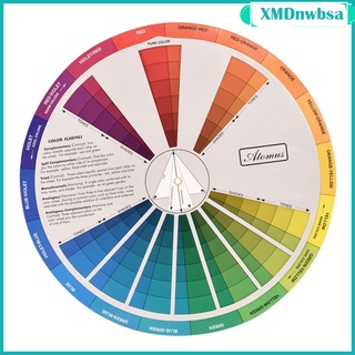 [nwbsa] 1 pieza de rueda de color, guía de mezcla de pintura, guía de aprendizaje de clases de arte, herramienta de enseñanza para tabla de mezcla de maquillaje, color, guía mixta