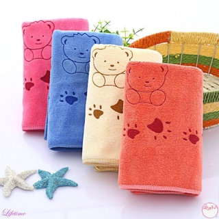 Cute Baby Cartoon Animal Heart Print Bath Towel Absorbent Drying Swimwear Baby Cotton Kids Towels (8)
