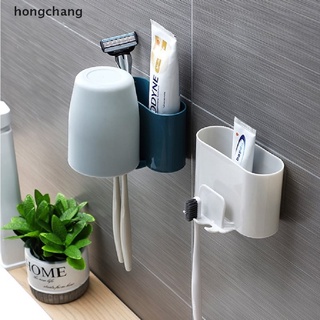 hongchang - soporte para cepillo de dientes, sin golpes, montado en la pared, pasta de dientes, enjuague bucal, estante mx
