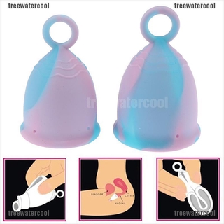 {treewatercool} copas menstruales anillo de higiene femenina período de silicona taza suave reutilizable luna taza