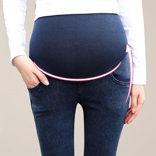 Moda mujeres embarazadas pantalones delgados Skiny Jeans Casual pantalones vaqueros de maternidad (8)