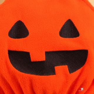 Xzq7-tops de bebé disfraz de calabaza de Halloween de dibujos animados Casual liguero jersey Tops y sombrero trajes (7)