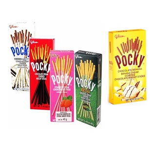 Glico Pocky Paquete 5 productos en 5 sabores: Chocolate, Galleta con Crema, Fresa, Te Verde y Chocobanana