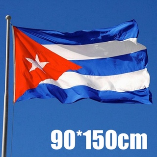 Nueva Bandera Cubana De 90 * 150 Cm 3 * 5 Pies Nacional Caribeña Con 2 Ojales De Metal shuixudenise