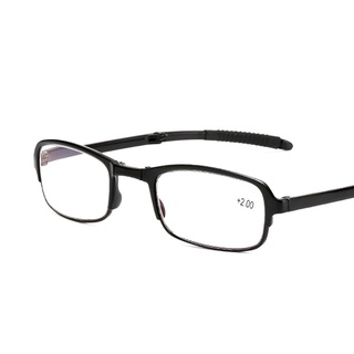 JUMAO Geométrico Gafas plegables Ultraligero Tipo delgado Gafas de lectura Lente transparente Diseño en miniatura Cómodo Refracción + 1,0 ~ + 4,0 Con caja Lupa Gafas tr/Multicolor (6)