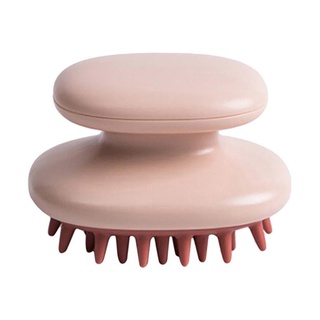 Cabello cuero cabelludo masajeador champú cepillo ducha baño peine silicona cuero cabelludo masaje corporal herramienta rosa
