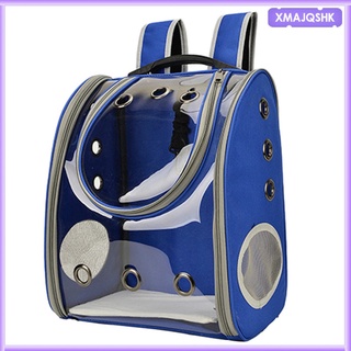 [xmajqshk] mochila porta mascotas, perro gatos bolsa de viaje de malla transpirable para perros pequeños gatos, mochila para mascotas bolsa para senderismo viaje