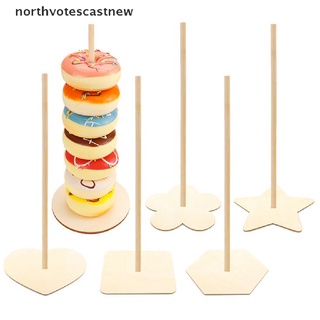 northvotescastnew postre donut madera sostiene soporte de mesa titular de la boda fiesta de cumpleaños suministros nvcn (1)