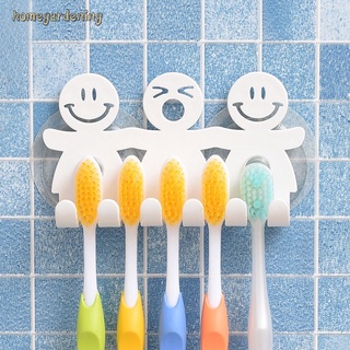 ganchos de succión con ventosa de dibujos animados de 5 posiciones para cepillo de dientes