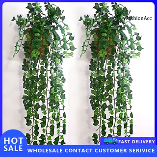 FSNC 1Pc planta Artificial vívida decoración de pared verde hoja de hiedra falsa flor para el hogar