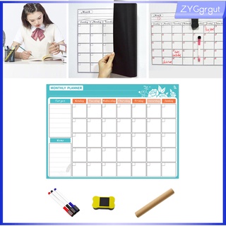 Soft Large Magnetic Weekly Planner Whiteboard Sticker Monthly Weekly Memo Reminder Improve Efficiency Organizer with Pen