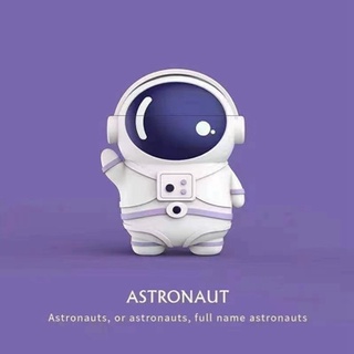 cool astronautas 3d silicona suave apple airpods 1/2 pro cubre 3d spaceman cubierta completa inalámbrica bluetooth auriculares caso