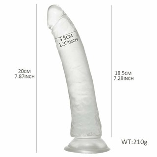 ggt Waterproof G Spot Transparent Dildo Anal Plug Butt Suction Cup Female Male Realistic Adult Love Sex Toys (2)