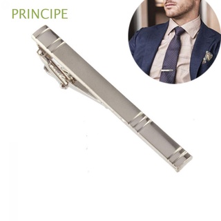 principe simple corbata pins hombres plata corbata clips barra moda metal aleación cierre