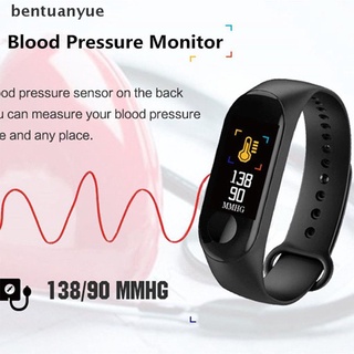 bentuanyue smart band reloj pulsera pulsera fitness tracker presión arterial frecuencia cardíaca m3 mx