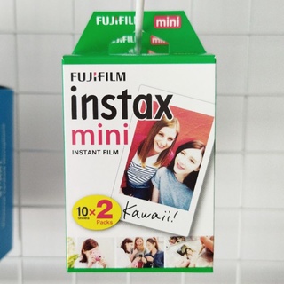 Fujifilm Instax Mini Paper 20 hojas Instax Twin Pack recambio de papel liso Polaroid relleno de papel