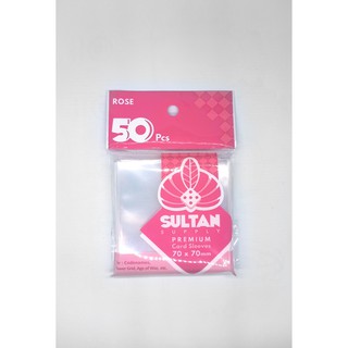 Mangas sultan 70mmx70mm (72 X 72) manga de juego de mesa cuadrada pequeña rosa