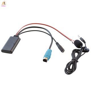 Car Radio KCE-237B AUX Input Replacement 3.5MM Audio MP3 Bluetooth 5.0 Microphone Adapter for Alpine