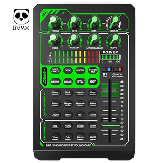 E1 Sound Card, Live Mixer Sound Card, for PC Podcast Gaming DJ BVMX