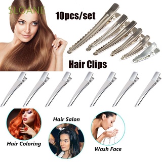 sloane portátil cocodrilo horquilla para niñas herramientas de peinado clips mujeres plata profesional moda única punta con dientes peluquería